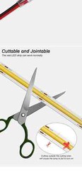 12V 24V RA90 Flexible High Bright Tape LED COB Strip 3mm 5mm 8mm 10mm Light Bar