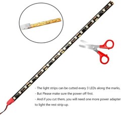 5 PCS 12V 12″ 1FT 15SMD Flexible LED Strip Light Waterproof For Car Truck Boat