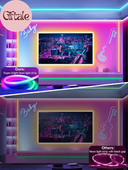 50FT RGB Neon Rope Lights, Outdoor Led Strip Lights Waterproof IP67 with Remote