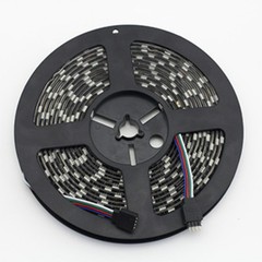 5PCS 16.4ft RGB LED Strip Light Black Roll 5050 Tape Light for Party Home Indoor