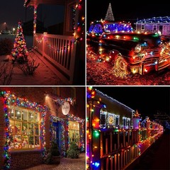 Best Solar Powered Christmas Lights for Outside Outdoor Xmas with 100 Count C6