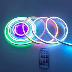 12V 24V 220V Double-side RGB LED Neon Rope Strip Waterproof Commercial DIY Light