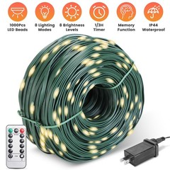 1000 LED Fairy String Lights Christmas Tree Wedding Xmas Party Outdoor Decor