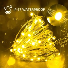 USB Twinkle LED String Fairy Lights 200/300LED Copper Wire Party Decor W/ Remote