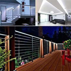 🔥 50 FT Cool White Thick LED Rope Light Accent Indoor Outdoor Waterproof Rope