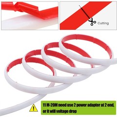12V/24V COB LED Strip 320LEDs/M IP68 Waterproof Underwater Flexible Rope Lights
