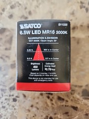 New Satco S11335 LED 6.5W MR16 Light Bulb Soft white 3000k 25/12v gu5.3 base