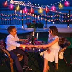 Timer & 8 Mode-33Ft 100LED Valentines Day Decorations Red Pink White Valentines