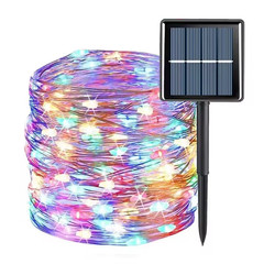 100-300 LED Solar Fairy String Light Copper Wire Outdoor Waterproof Garden Decor
