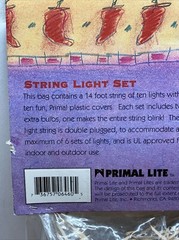 Fun Lights String Light Set Hamburgers And Fries Primal Lite Set 10 Blow Mold