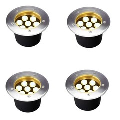 Outdoor Landscape Lights 7W,High Voltage 110V 120V,Waterproof Underground Lig…