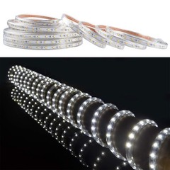 50ft Led Rope Lights Outdoor Waterproof 110v Flexible Daylight White Bright Ligh