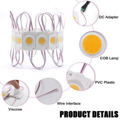 20~200PCS COB Module LED Light IP65 Waterproof Super Bright Sign Lamp DC 12V