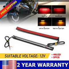 Waterproof 8” 12V Motorcycle LED Strip Underbody Light For Motorcycle ATVs UTVs