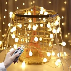 100 LEDs Battery Operated String Lights Globe Fairy Lights Tent Camping Garden