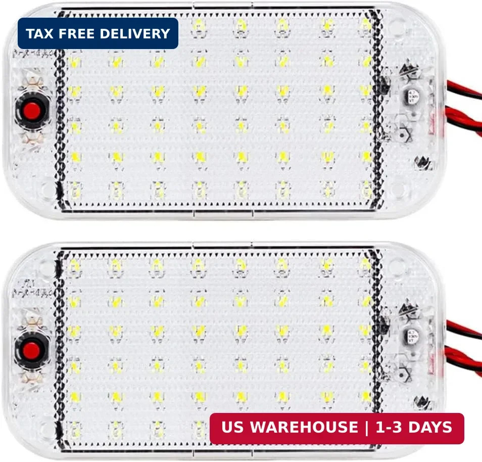 Energy-Saving 12V LED RV Lights with ON/Off Switch – 5W Daylight 6500K, 500LM –