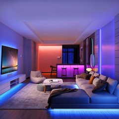 16.4Ft LED Strip Lights, Smart Light IR Remote Control, RGB LED 1 ROLL