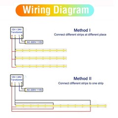 24V 1 2 5 Rows COB LED Strip Light Super Bright 320 600 1600 LEDs Flexible Tape