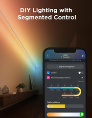 Smart RGBWWIC LED Strip Lights, 19.7Ft, Music Sync, Works with Alexa & Google