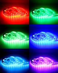 32ft Flexible 3528 RGB LED SMD Strip Light Remote Fairy Lights Room TV Party USA