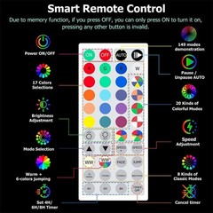 Outdoor Rope Light 100ft Waterproof Color Changing String Lights RGB
