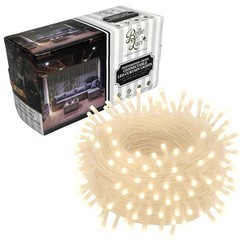 Holiday Bright Lights 768 LED Curtain Lights Warm White 4×8.5FT Connectable