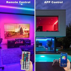 5V USB RGB LED Strip Lights Smart App Remote Control Music Sync TV Room Decor