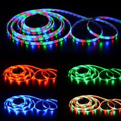5M DC12V 300 LEDs Bright RGB 3528 LED Strip Lighting Flexible Cuttable Tape Lamp