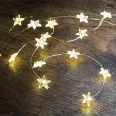 5m STARS Fairy Lights for Bedroom String USB Powered Adapter Party