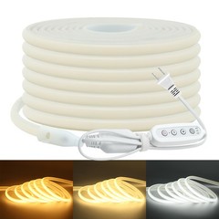 110V COB Neon LED Strip Lights Dimmer Flexible Light Indoor Outdoor Waterproof