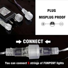 LED Meteor Shower Rain Lights Outdoor Connectable Raindrop Holiday Decor 8 Tubes