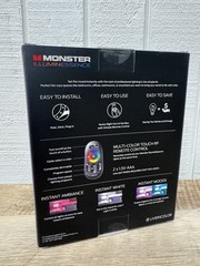 NEW Monster Illuminessence Small Space LED Mood Light Kit w/ Remote Bulb & Strip