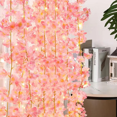 1m/5m Cherry Blossom Fairy Lights Garland LED Flower String Light Decor