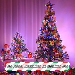 Multicolor 105ft Christmas Cluster Lights with Remote – 1600 LEDs