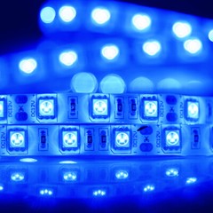 Waterproof 5M Blue LED Strip Light 300 LEDs Dimmable Flexible for Home & Outdoor