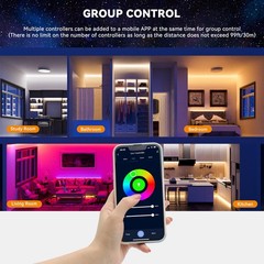 WiFi 5in1 LED Controller Dimmable for Monochrome CCT RGB RGBW RGBCCT LED Stri…