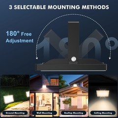 Viugreum 100W LED Flood Lights Outdoor, Waterproof IP65 Work Lights, 110V 100…