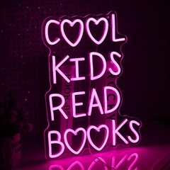 Neon Sign Dimmable USB Powered Cool Kids Neon Light for Wall Decor Pink Led R…