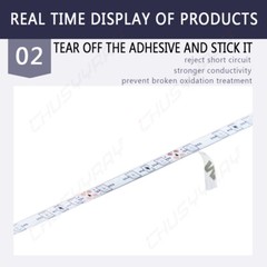 Super Bright Daylight White 2835 SMD 300 Led Light Strip 12V IP67 waterproof 5M