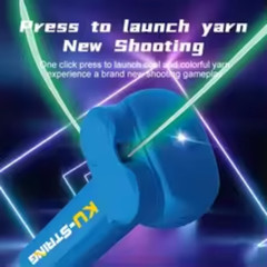 Glow in the Dark String Launcher LED Luminous Stress Relief Toy for Kids