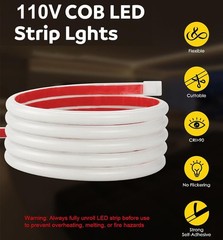 110V COB LED Neon Strip Lights Waterproof Outdoor For Home Garden Lighting