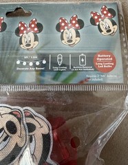 Disney Minnie Mouse LED String Lights Battery Operated NIP