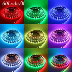 WS2812B 5V 5050 RGB LED Strip 1-5M 30 60 144 150 300 Leds Individual Addressable