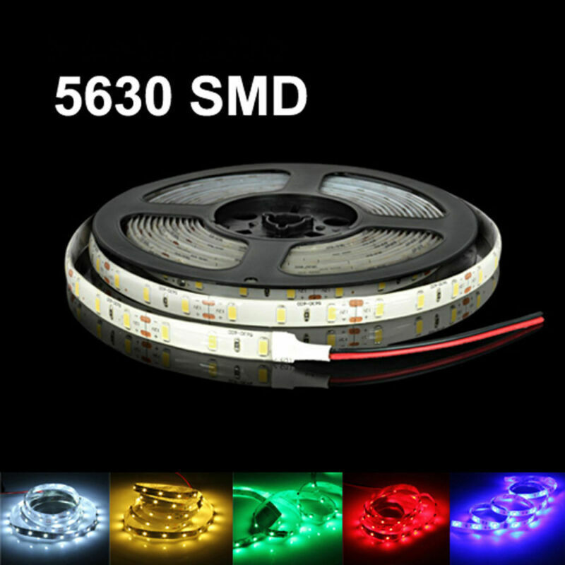 16.4ft 5M 5630 Super Bright Waterproof 300 LED Strip Light DC12V 6A Tape Lamp US