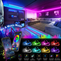 Color RGB 5050 LED Strip Bluetooth Tape Decor for Room LED 10M 15M 20M 30M PC TV