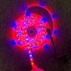 16.4FT LED Plant Grow Strip Light 12V 5050 300LED Full Spectrum Red&Blue 3/4/5:1