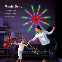 RGB Firework LED Strip Lights, Music Sync with APP Remote Control, USB Powered
