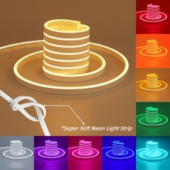 50/100/150/330ft Flex LED Neon Rope Light Strip Party Home Bar Decor Light 110V