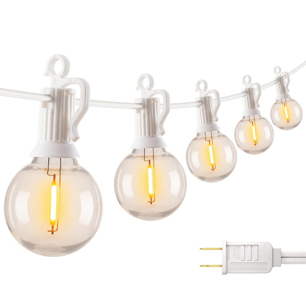 Outdoor String Lights Waterproof LED Patio Globe Hanging Light Backyard Decor
