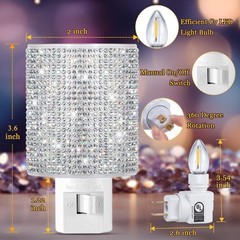 LED Night Light, Night Lights Plug Into Wall with Manual On/Off Switch, Plug …
